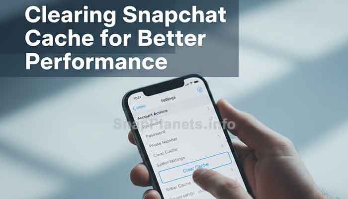 Snapchat cache settings used for troubleshooting app issues