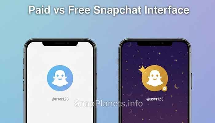 Comparison of Snapchat free and Snapchat Plus features