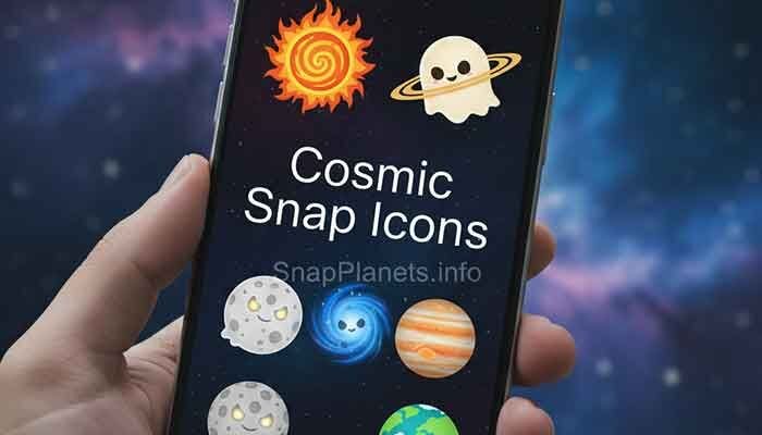 Snapchat Plus custom app icon gallery and planet themed designs