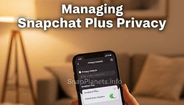 Managing Snapchat Plus Friend Solar System privacy settings