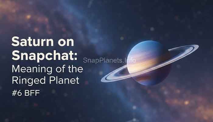 Saturn on Snapchat and sixth Friend Solar System planet guide