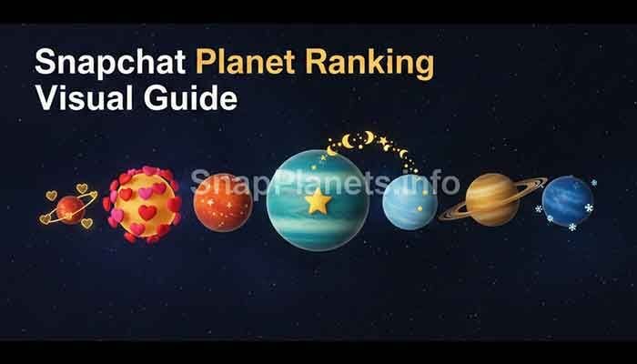 Snapchat Friend Solar System planet order from Mercury to Neptune