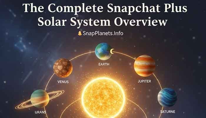 Snapchat Plus planet colors and all eight Friend Solar System planets