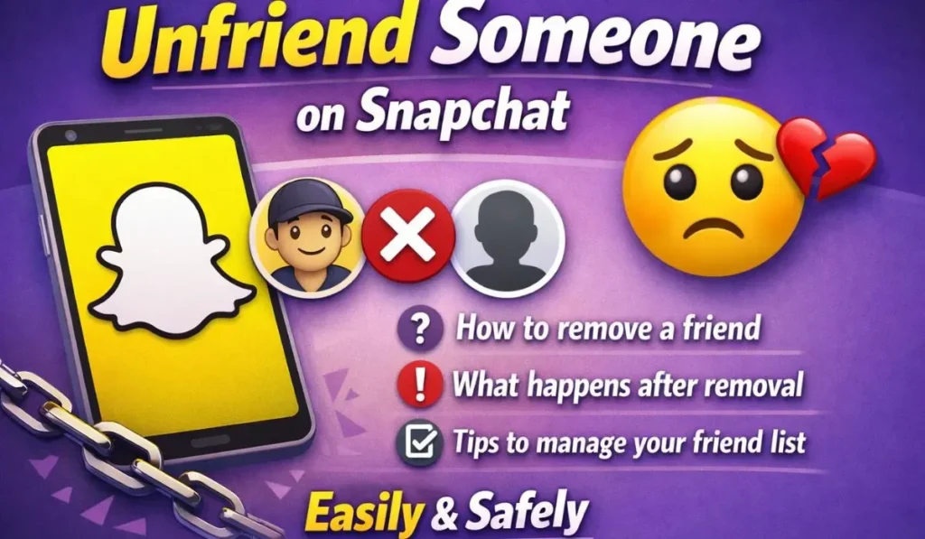 How to unfriend someone on Snapchat remove a friend guide